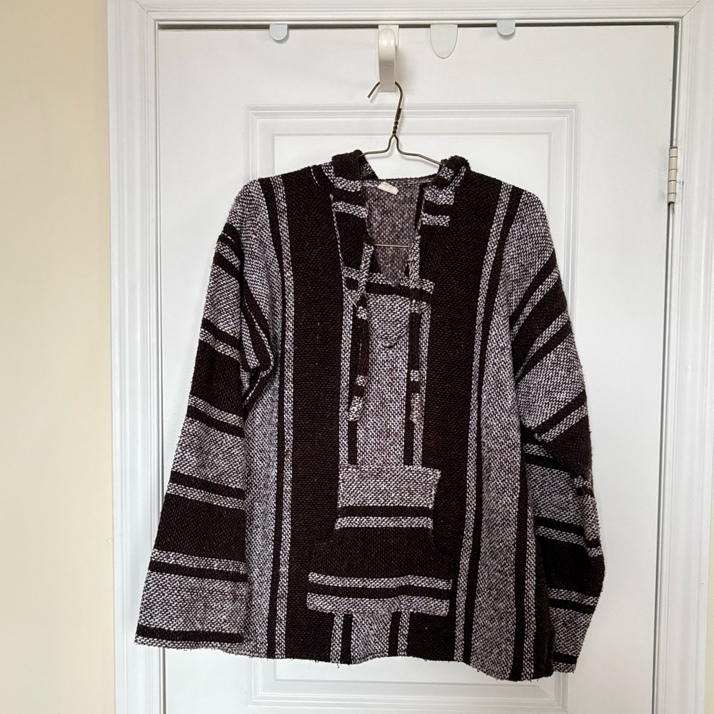 Authentic Mexican Baja Hoodie Large